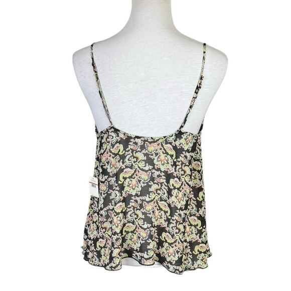 Free People Intimates NWT Pretty Little Thing Cami Black Paisley Lace Tank - Picture 2 of 10